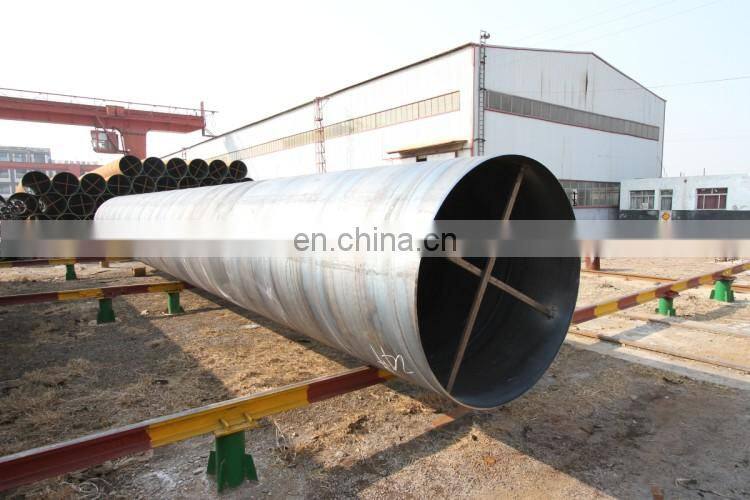 350mm hydraulic spiral welding steel pipes, Q235 large diameter carbon steel line pipes epoxy coating