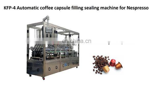 Full automatic machine making coffee capsule /nespresso coffee capsule filling and sealing machine