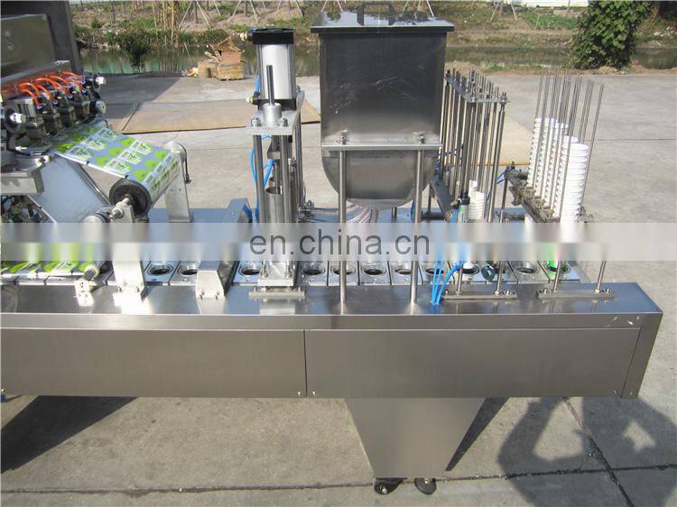 Automatic plastic cup sealing lid machine