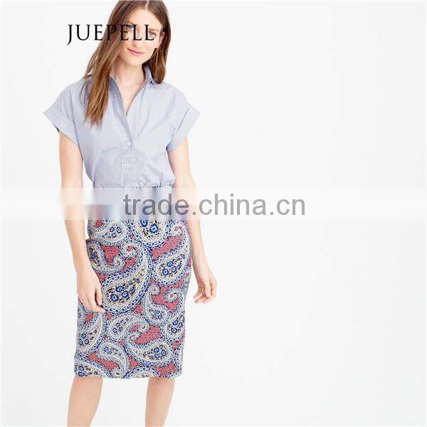 Floral print pencial women skirt