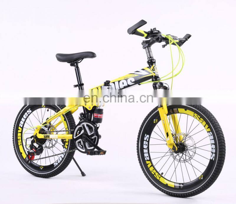Good quality hot selling steel frame foldable 18 inch children bike with disc brake