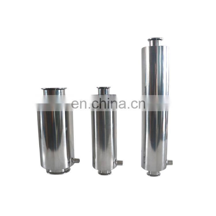 Stainless Steel Triclamp Mirror Polishing Sanitary Jacketed Spool For Extractor Kit