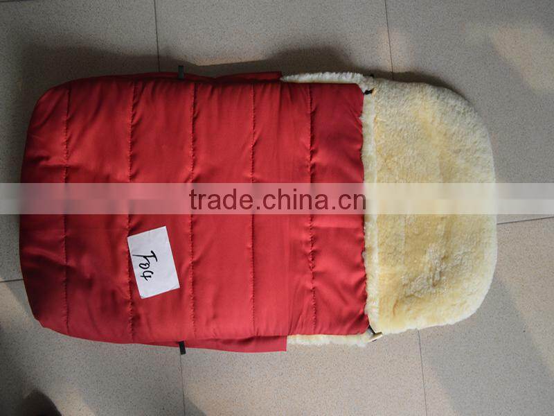 100% Australia Merino Sheepskin Fur Sleeping Bag for Baby Trolley
