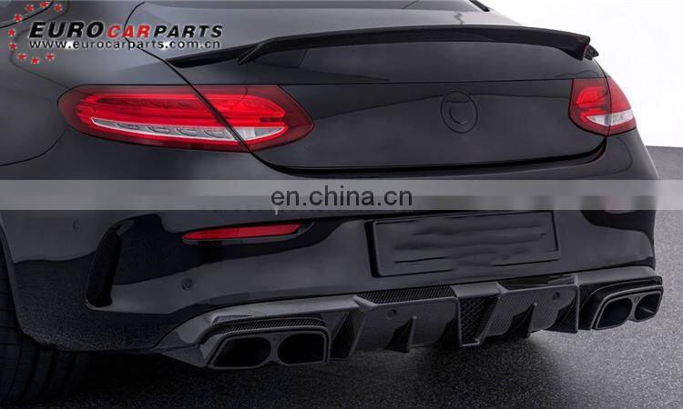 C63 trunk spoiler for C-class W205 2014-2016year B-style DRY carbon fiber rear wing for C63s