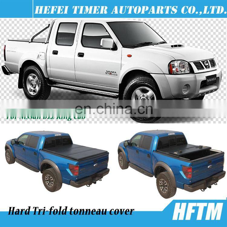 Folding hard tonneau cover for Nissan D22 King Cab