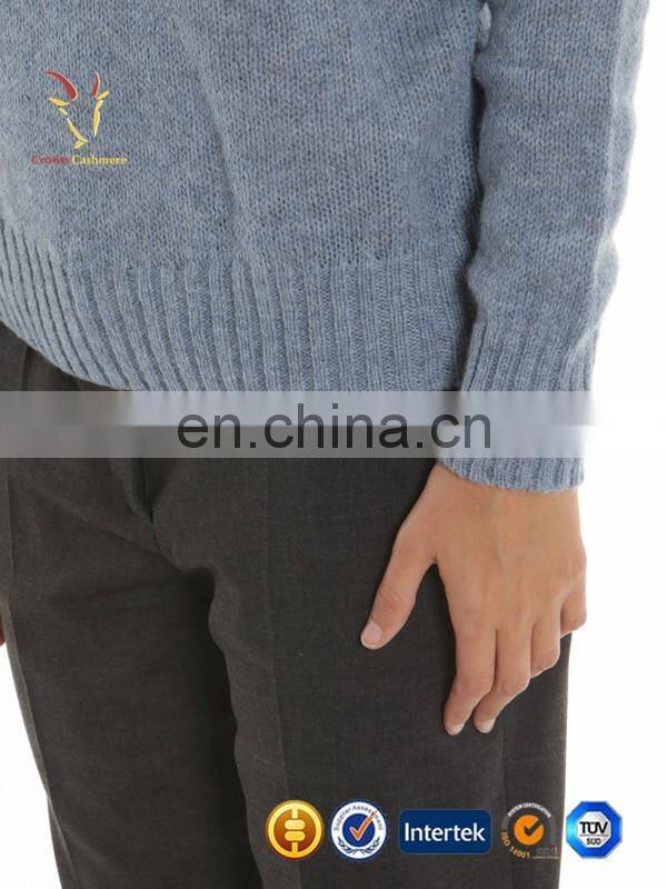 Women Crew Neck Breathable Cashmere Sweaters Pullover