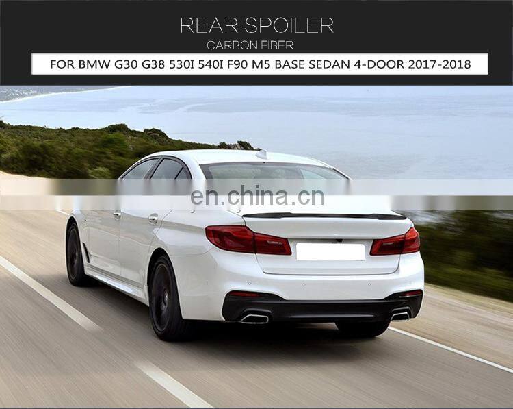 5Series Carbon Fiber Rear Spoiler for BMW G30 G38 530i 540i 17-18(Fits:G30)