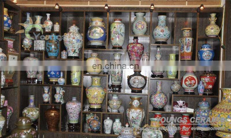 Oriental Antique Ceramic Peach Vases In Bulk