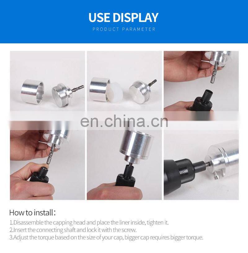Portable Electric Capping Machine for Plastic Screw Cap 10-50mm