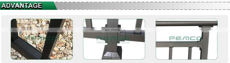 Modern Outdoor Fence Component Aluminum Handrail Balcony Picket Railing Aluminum Designs