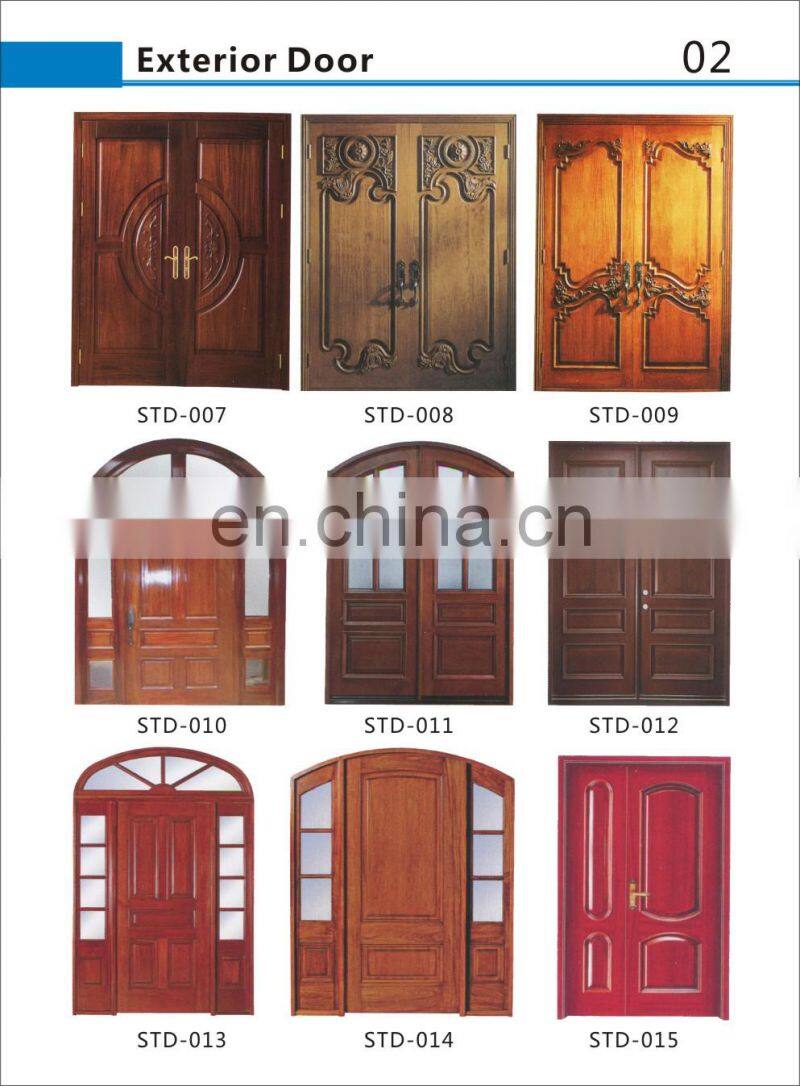 China manufacturer's price free sample apartment/hotel project gray Teak Door