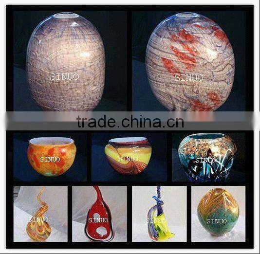 3 Circles Vivid Color Glass Painting Pictures