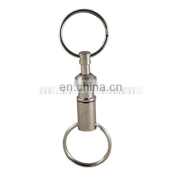 Fashion High Quality Metal Detachable Quick Release Key Chain