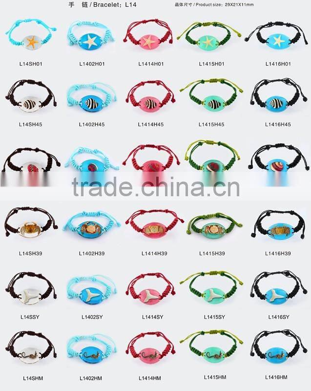 Novelty souvenir gifts amber-sealife bracelet
