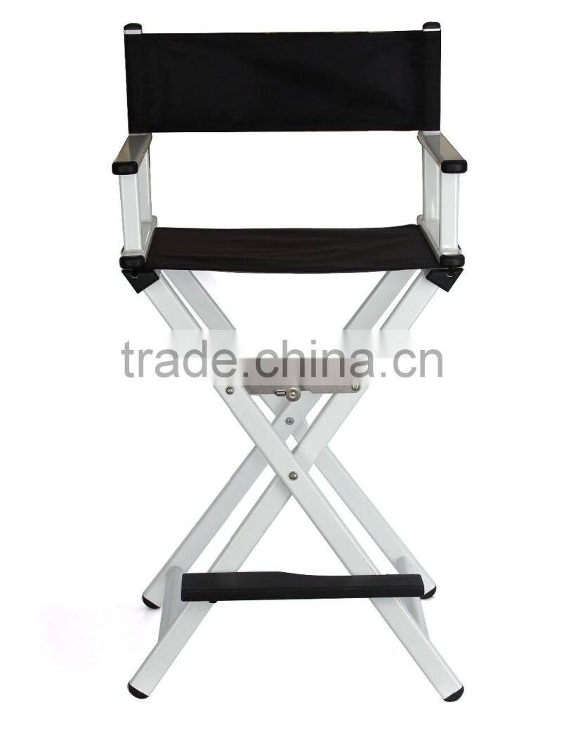 Factory OEM director foldable aluminum custom makeup chair