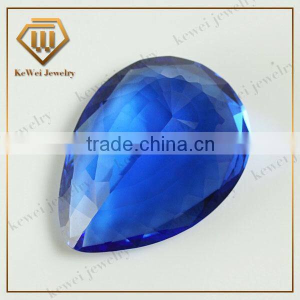 Machine cutting BA202- pear shape glass gems