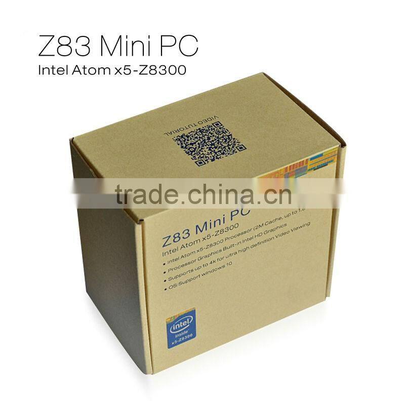 new hot seller Z83 mini pc 2GB/32GB hd tv box 1000Mbps LAN Bluetooth BT 4.0 support IEEE 802.11a/b/g/n