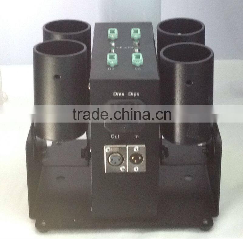 4 heads Confetti shooter confetti launcher DMX512 four head shot Electric confetti cannon confetti shooter