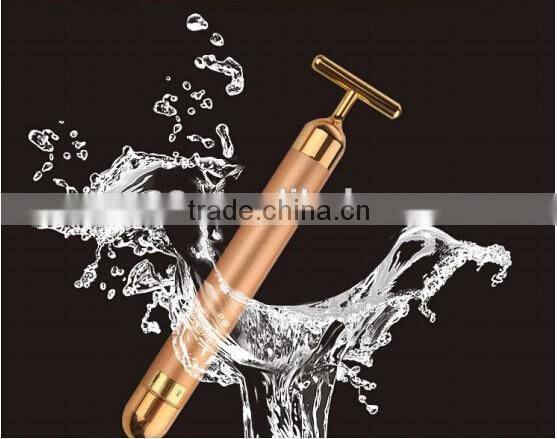 T Shape facial machine Beauty Esthetic Bar 24k gold facial beauty bar massage roller