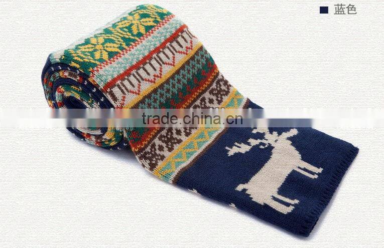 Fashion Knitted Dear Women Winter Scarf