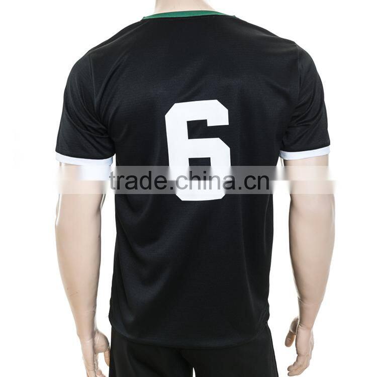shirt sleeve NO.6 team all over printing sublimation football shirts