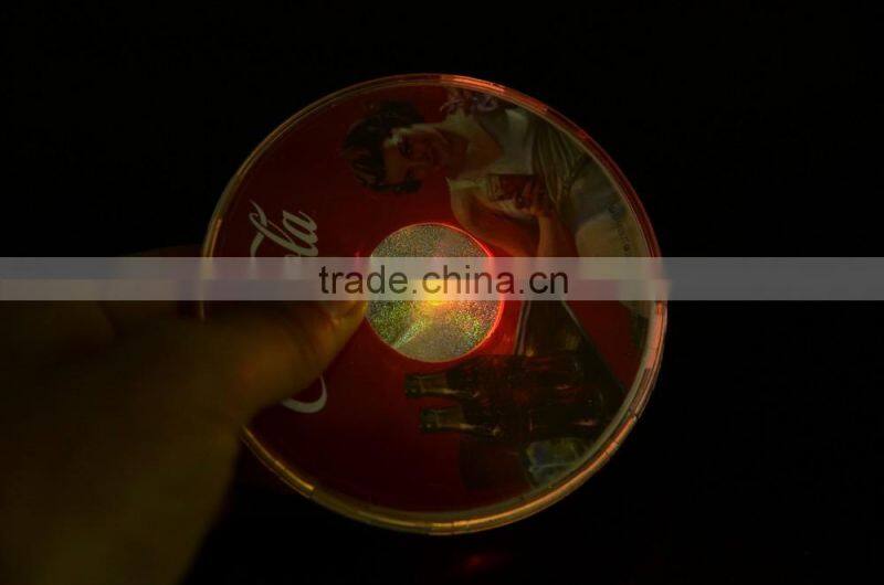 ktv blinking coaster LED Coaster Wholesale LED Flashing Coasters