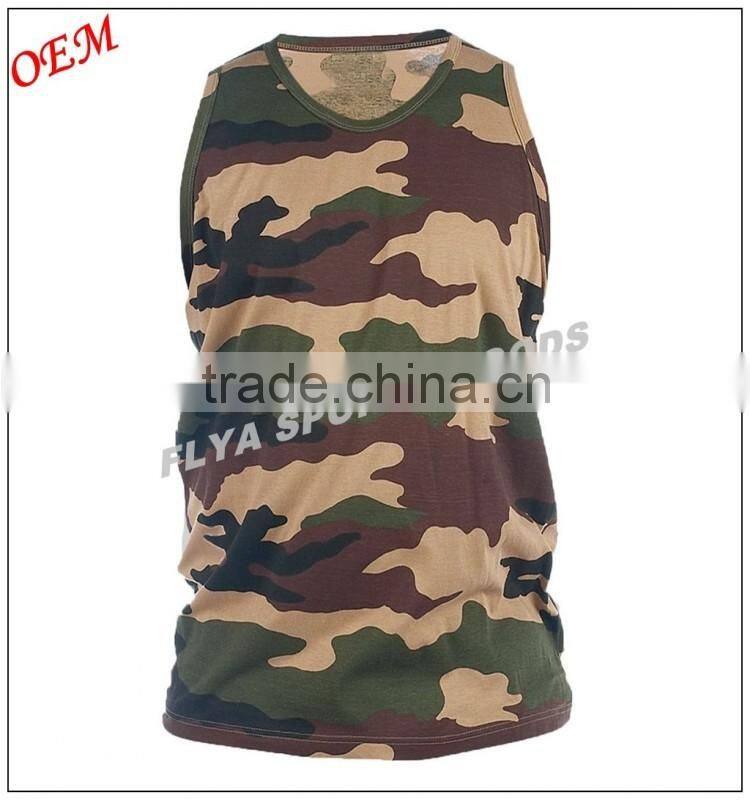 Super ribbed Military Muscle bodybuilding tank top, Gym stringer vest mens camo singlet