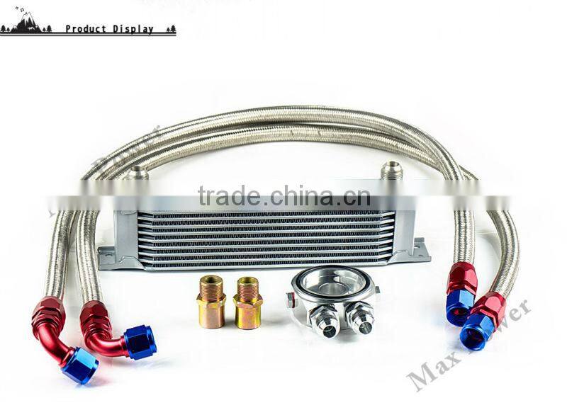 Auto Aluminum Different Row With Different Adapter oil cooler kit Suit for Racing Cars