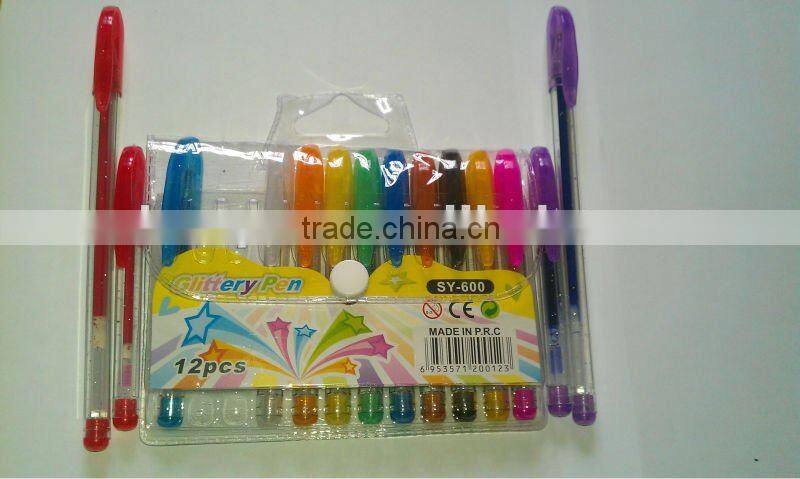 16 colors fruit scent mini BP style glitter gel pen