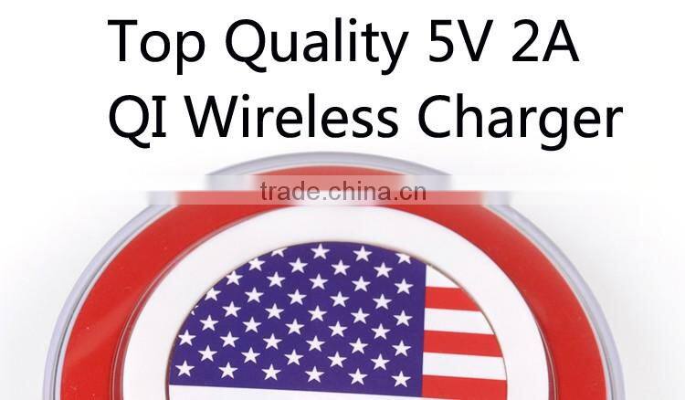 Telephone Manufacturer Import Cell Phones From China Charger Plates Wholesale Transparent LED Flashing Light Wireless Charger