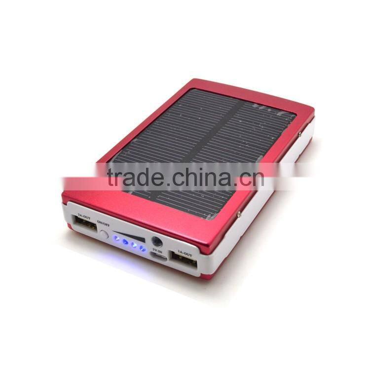 outdoor travel solar power bank charger