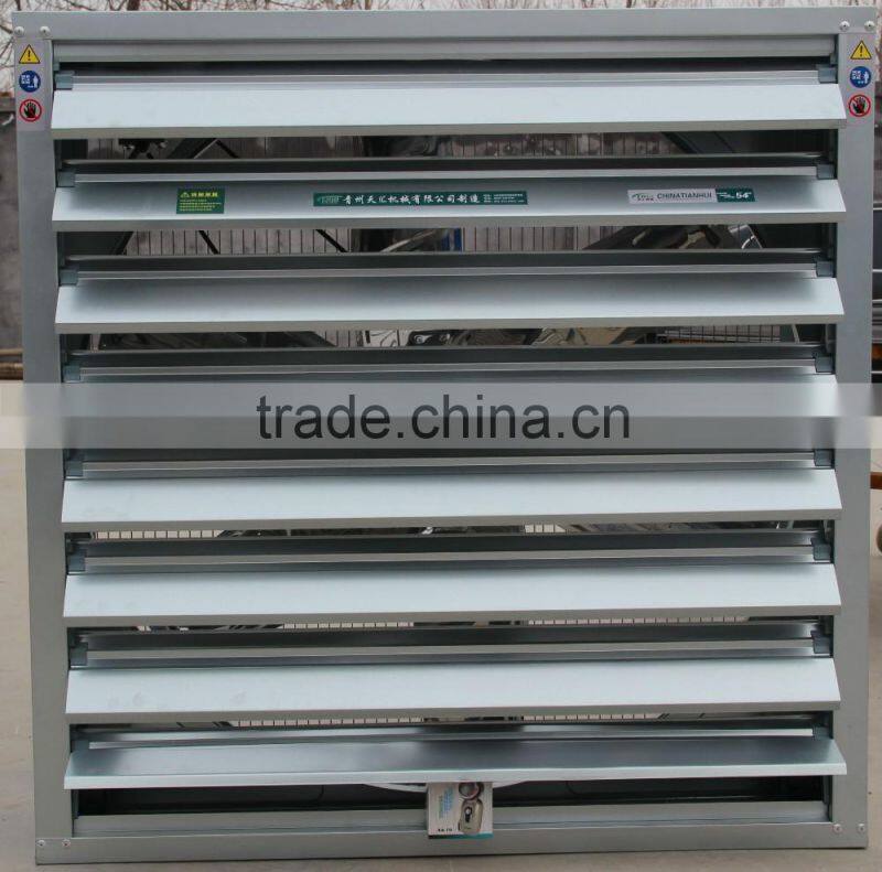 Industrial heavy hammer louvered ventilator exhaust fan