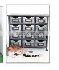 Side Storage Antique Wood Carved Cabinet