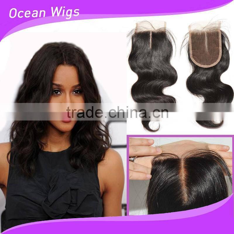 cheap silk top lace closure with clip-in