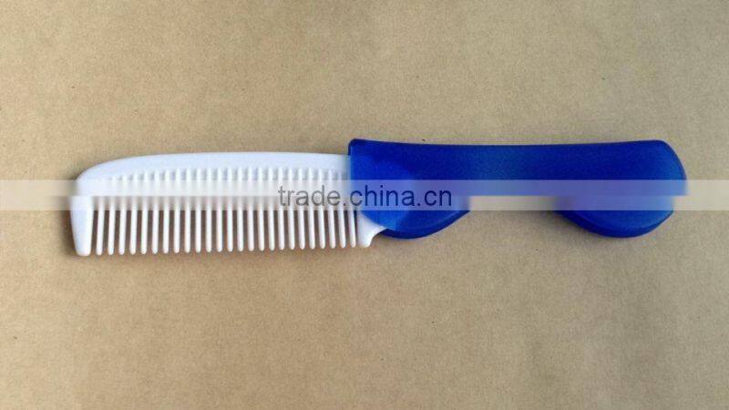 Hot sale pocket folding comb in travel kit