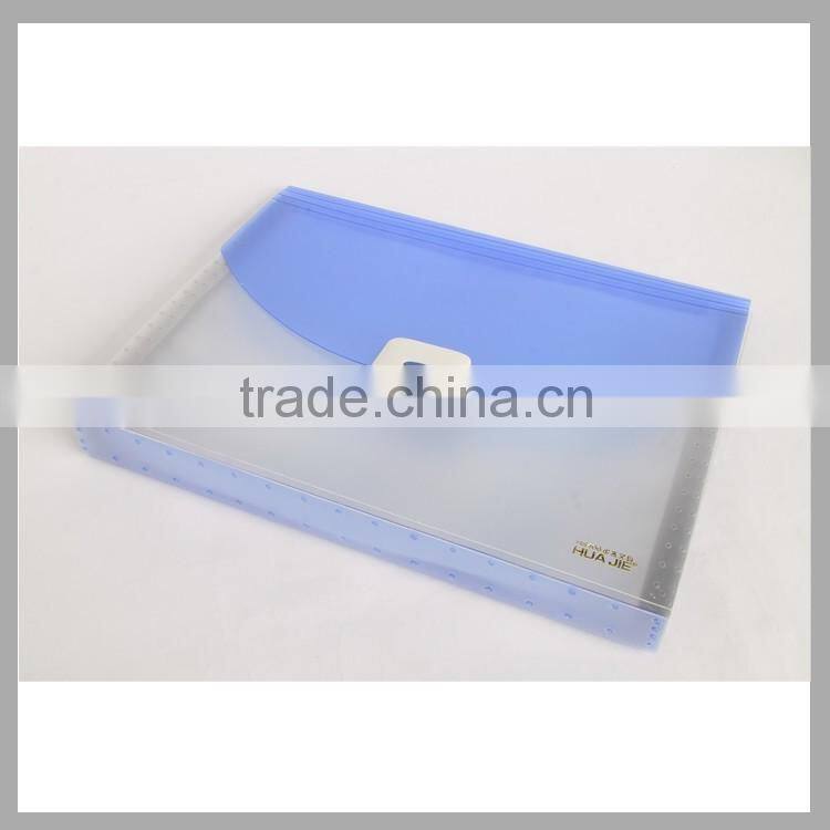 Plastic document case portfolio folder business file expanding bag with 12 pockets