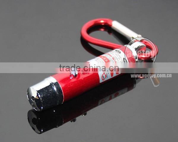 3 in 1 Mini Aluminum Carabiner LED Flashlight Torch Lamp Keychain Personality UV Money Detector LED Electric Torch Keyring