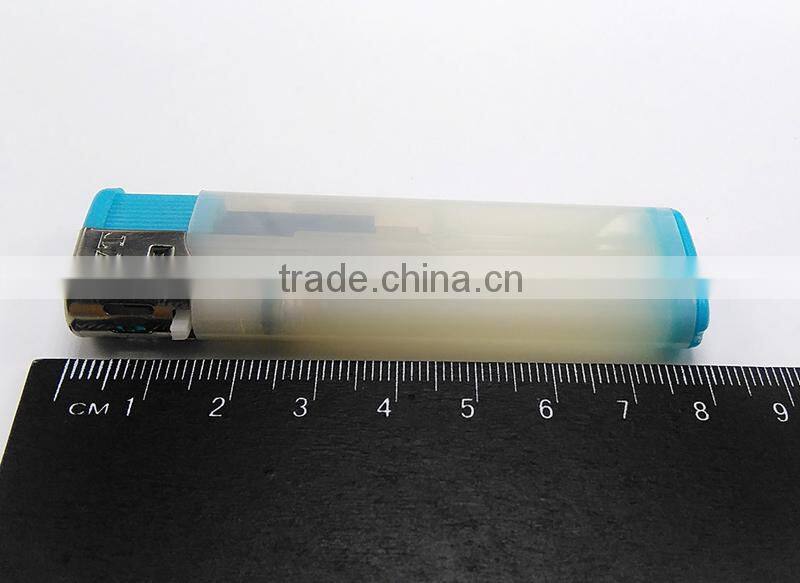 Hot selling semi transparent colored plastic lighter