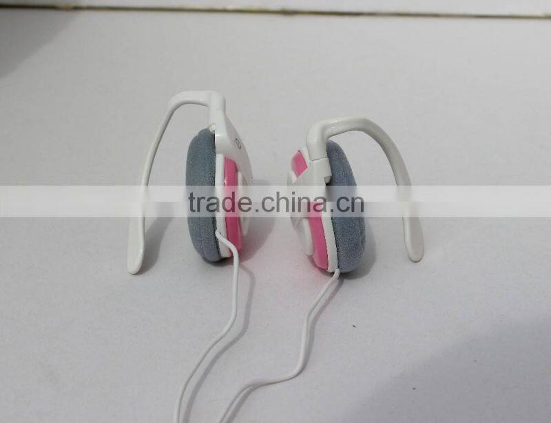 HD Sound quality sport colorful headphones with ear hook