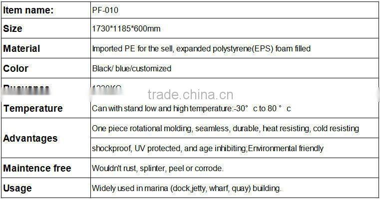 Floating dock foam plastic pontoon cubes for sale