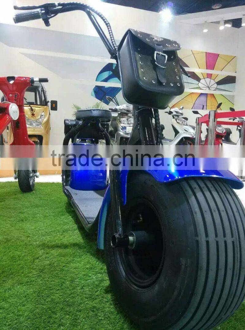 Hot sales 2016,wide tire eclectric scooter,two wheel E-scooter,48v/12ah motor