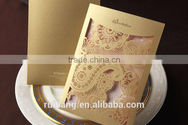 blue laser carve weUnique wedding card design laser cut invitations wholesale for wedding, birthday partydding invitations card