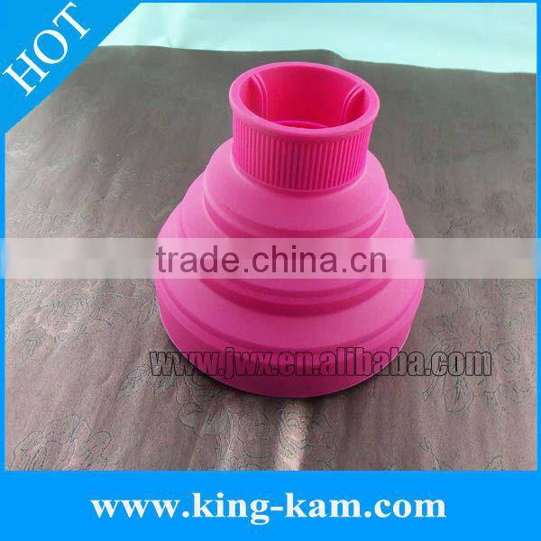 2013 hot selling silicone travel hair dryer with diffuser