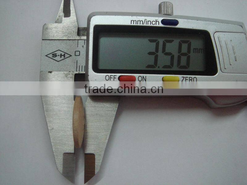 17.5mm shirt used natural color coat 4 holes custom wood button