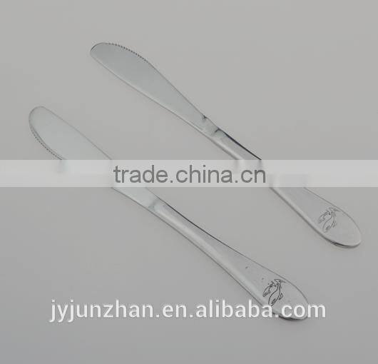 18/10 Stainless steel baby knife, safe knife made by Junzhan Factory directly