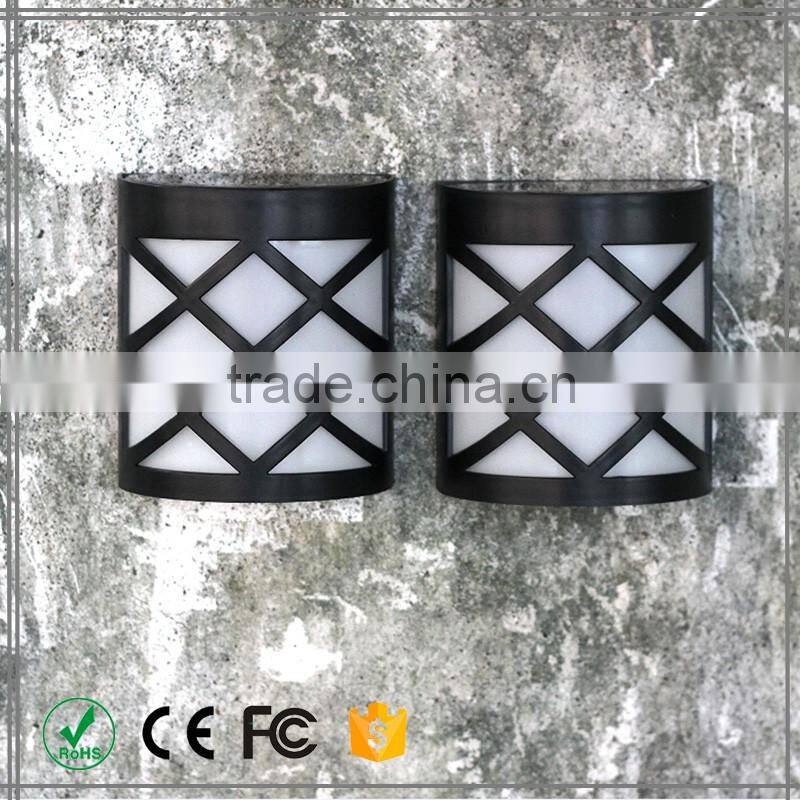 Solar Power Outdoor Garden Light LED Fence Wall bracket light fitting portable solar led light