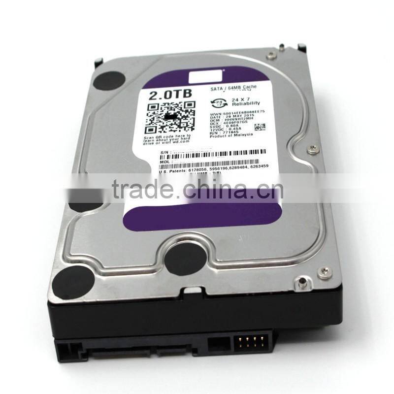 CCTV/DVR/NVR refurbished hdd 2tb SATA 3.5'' 5400rpm 64MB for internal