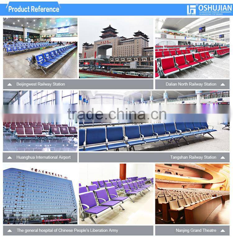 High Grade Recycling PU Waiting Chair SJ9062 Purple