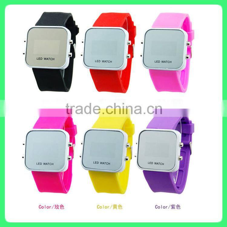 Round Touch screen LED watch ,silicone LED watch