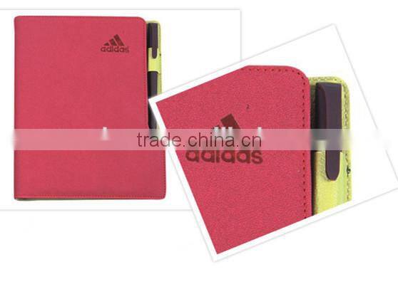 Top quality exercise note book , custom note pad book with pen
